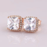 925 Silver Timeless Elegance Stud Earrings Women Gift DIY Jewelry