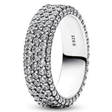 925 Sterling Silver Love Message Infinity Knot Ring For Women Gift