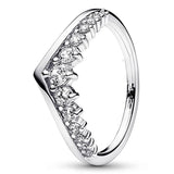 925 Silver Timeless Wish Floating Pave Crystal Ring for Women