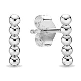 925 Silver Twist Of Faith Hoops Earrings With Crystal