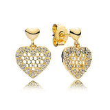 925 Silver Twist Of Faith Hoops Earrings With Crystal