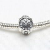 925 Silver Watch Charm Bead Bracelet Jewelry