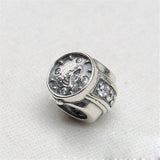 925 Silver Watch Charm Bead Bracelet Jewelry