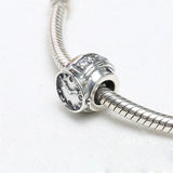 925 Silver Watch Charm Bead Bracelet Jewelry