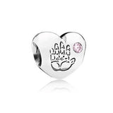 925 Silver Green Family Tree Kids DIY Beads for Charm Bracelet