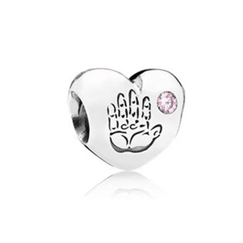 925 Silver Green Family Tree Kids DIY Beads for Charm Bracelet