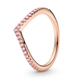 925 Silver Sparkling Crystal Ring for Women Wedding Party