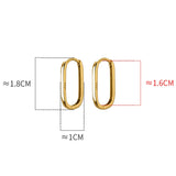 925 Silver Oval Hoop Earrings Party Jewelry