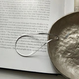 925 Silver Flat Blade Chain Anklet Bracelet TLS306