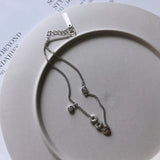 925 Silver Geometric Circle Coin Anklet Bracelet Adjustable Jewelry