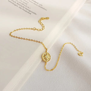 925 Silver Eightfold Star Zirconia Bracelet for Women