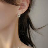 925 Silver Open Chain Ear-Bone Piercing Hoop Huggie Earrings