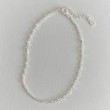 925 Silver Pig Nose Chain Anklet C-D30