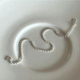 925 Sterling Silver Coin Chain Bracelet C-A328