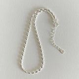 925 Silver Olive Beads Anklet Bracelet C-D29