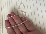 925 Silver Olive Beads Anklet Bracelet C-D29