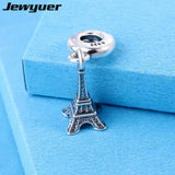 925 Silver Eiffel Tower Bead European Charm Bracelet DIY