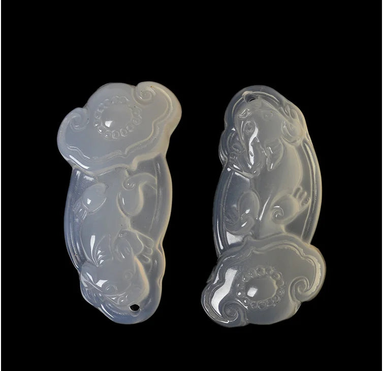Agate Jade Animal Pendants - Handmade Gemstone Necklace Charms