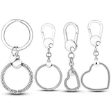 925 Sterling Silver Moment Key Ring Small Bag Charm Holder