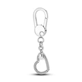 925 Sterling Silver Moment Key Ring Small Bag Charm Holder