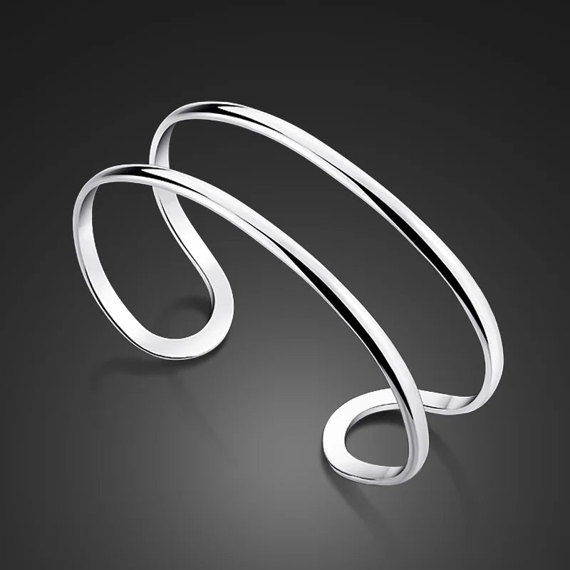 925 Sterling Silver Women's Smooth Bracelet