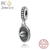 925 Sterling Silver Mexican Hat Charms Bracelet Beads for Women