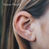 Wave Ear Clip Earrings Wedding Bridesmaid Jewelry Gift