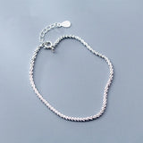 Italian 100% S925 Sterling Silver Sparkling Bracelet High Jewelry