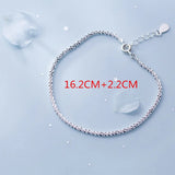 Italian 100% S925 Sterling Silver Sparkling Bracelet High Jewelry