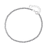 Italian S925 Sterling Silver Bracelet Sparkling Glitter High Jewelry