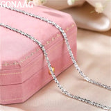 Italian Sterling Silver Sparkling Clavicle Chain Necklace