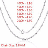 Italian Sterling Silver Sparkling Clavicle Chain Necklace