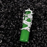 Natural Ice Dragon Column Pendant Mosaic Insensitive Pendant