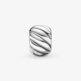 925 Silver Charm Bead Spacer Clip Charms Clear Pav? for Bracelets DIY Jewelry