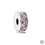 925 Sterling Silver Butterfly Spacer Clip Charm Bead