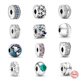 925 Sterling Silver Butterfly Spacer Clip Charm Bead