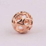 925 Silver Family Tree Heart Charm Bead Pendant Rose Bracelets DIY