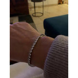 Plated Platinum Tennis Bracelet Women Birthday Gift