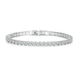 Plated Platinum Tennis Bracelet Women Birthday Gift