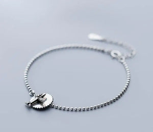 925 Sterling Silver Lucky Beads & Disc Coin Chain Bracelet GTLS830
