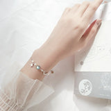 925 Silver Moonstone & Crescent Moon Bracelet Tassel GTLS932