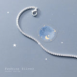 925 Silver Zircon Tennis Chain Bracelet Cubic Zircon Link Bracelet