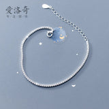 925 Silver Zircon Tennis Chain Bracelet Cubic Zircon Link Bracelet
