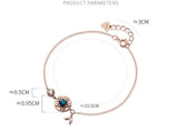 925 Sterling Silver Crystal Bracelet