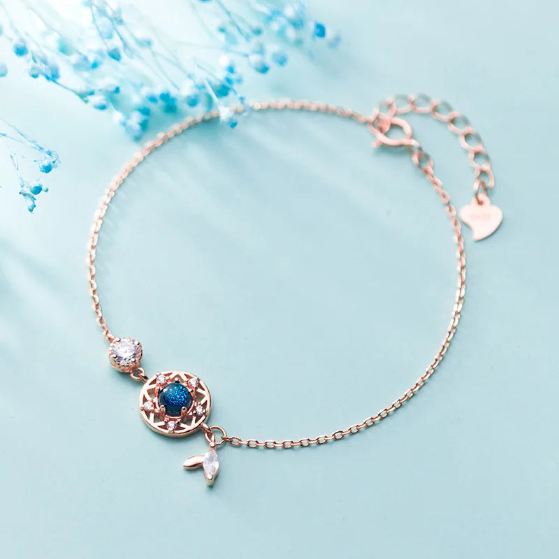 925 Sterling Silver Crystal Bracelet