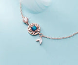 925 Sterling Silver Crystal Bracelet