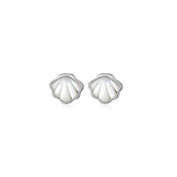 925 Sterling Silver Shell Conch Cowry Piercing Stud Earrings