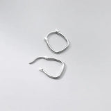 925 Sterling Silver U-Shape Hoop Earrings C-G8684