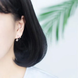 925 Sterling Silver Double Polished Round Ear Earrings