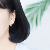 925 Sterling Silver Double Polished Round Ear Earrings